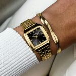 Cluse Gift Box La Tétragone Full Gold Steel Watch and Curb Chain Bracelet - Image 2