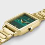 Cluse Gift Box Fluette Steel Green Watch and Round Chain Bracelet Gold Colour - Image 4