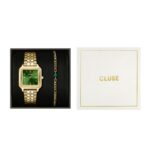 Cluse Gift Box Gracieuse Watch Steel Forest Green and Malachite Bracelet