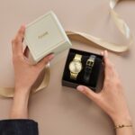 Cluse Gift Box Pavane Petite 2.0 Steel Watch Gold and Black Leather Strap - Image 3