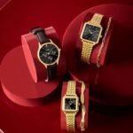 Cluse Minuit Multifunction Black Watch Leather Black Lizard Gold Colour - Image 5