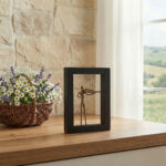 Παίζοντας Βιολί - Μπρούντζινη φιγούρα σε ξύλινο πλαίσιο - Image 2