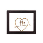 Bronze Love is in the air - Wood art frame