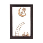 Πάμε στο Φεγγάρι - Μπρούτζινες φιγούρες σε ξύλινο πλαίσιο