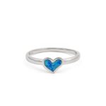 Love Opal Ring - 925 Sterling Silver