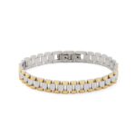 Βραχιόλι Δύο Τόνων Jubilee από Ανοξείδωτο Ατσάλι