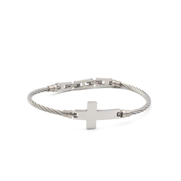 Cross Chain Bracelet - Stainless Steel