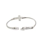 Βραχιόλι Αλυσίδα με Σταυρό από Ανοξείδωτο Ατσάλι - Image 2