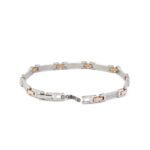 Stainless Stee Two Tone Chain Bracelet - Image 2