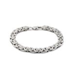 Stainless Steel Byzantine Link Bracelet