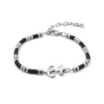 Ανδρικό Βραχιόλι με Άγκυρα από Ανοξείδωτο Ατσάλι