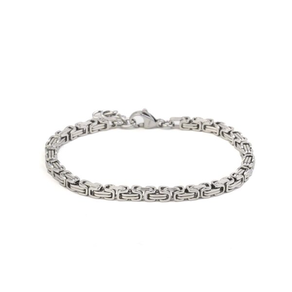 Stainless Steel Byzantine Chain Bracelet
