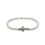 Βραχιόλι με Σταυρό από Ανοξείδωτο Ατσάλι