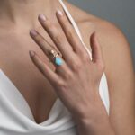 Aquamarine and Amethyst Ring in 925 Sterling Silver - Image 2