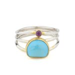 Turquoise Ring in 925 Sterling Silver