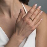 London Blue Topaz Ring in 925 Sterling Silver Gold Plated - Image 2
