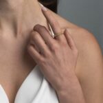 Minimal Opal Ring in 925 Sterling Silver Gold Plated - Image 2