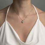 Aquamarine Heart Necklace in Gold Plated 925 Sterling Silver - Image 2