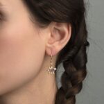 Amethyst and Pearl Star Earrings in Gold-Plated 925 Sterling Silver - Image 2