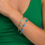 Love Opal Bracelet Double Stone Side Opal– 925 Sterling Silver - Image 2