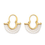 Σκουλαρίκια Hook από ασήμι 925 με χάντρες