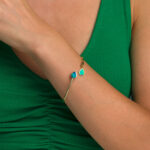 Tear Drop Opal Cuff Bracelet - 925 Sterling Silver - Image 2