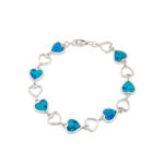 Love Opal Bracelet Double Stone Side Opal– 925 Sterling Silver