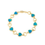 Love Opal Bracelet Double Stone Side Opal– 925 Sterling Silver - Image 3