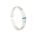 Triple Opal Cuff Bracelet - 925 Sterling Silver - Image 5