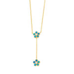 Flower Opal Necklace – 925 Sterling Silver