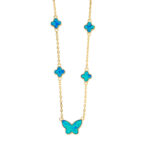 Butterfly Opal Necklace – 925 Sterling Silver