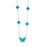 Butterfly Opal Necklace – 925 Sterling Silver - Image 3