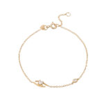 Μάτι Χρυσό Βραχιόλι 9Κ με Ζιργκόν