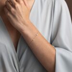 Clover Βραχιόλι Χρυσό 9Κ με Ζιργκόν και Τυρκουάζ πέτρα - Image 2