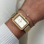 Cluse Gift Box Fluette Mesh White Watch and Double Chain Bracelet Gold Colour (Copy) - Image 2