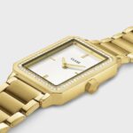 Cluse Gift Box Fluette Mesh White Watch and Double Chain Bracelet Gold Colour (Copy) - Image 3