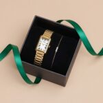 Cluse Gift Box Fluette Mesh White Watch and Double Chain Bracelet Gold Colour (Copy) (Copy) - Image 8
