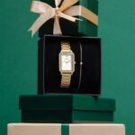 Cluse Gift Box Fluette Mesh White Watch and Double Chain Bracelet Gold Colour (Copy) - Image 8