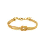Knot Chain Bracelet - 925 Sterling Silver Gold Plated