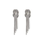 Hercules Knot Chain Earrings - 925 Sterling Silver
