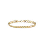9K Gold Cable Link Chain Bracelet