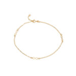 Άπειρο Βραχιόλι Ποδιού από Χρυσό 14 Καράτια