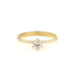 Χρυσό 9Κ Δαχτυλίδι με Ζιργκόν