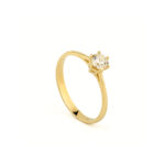 Χρυσό 9Κ Δαχτυλίδι με Ζιργκόν - Image 3