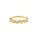 Ελιά Χρυσό Δαχτυλίδι 9Κ με Ζιργκόν