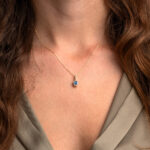 Μπλέ Πέτρα Κολιέ Χρυσό 9Κ - Image 2