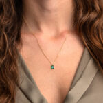 Πράσινη Πέτρα Κολιέ Χρυσό 9Κ - Image 2