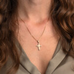 Χρυσός Σταυρός Μενταγιόν 14 Καράτια - Image 2