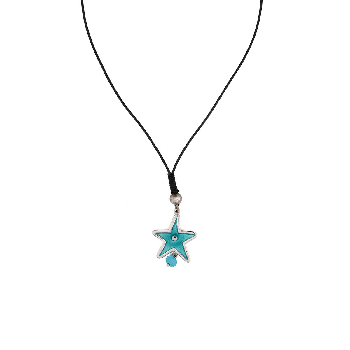 GR-NE-NA001439 Starfish Necklace in 925 Sterling Silver - Image 1