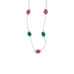 Colorful Necklace in 925 Sterling Silver